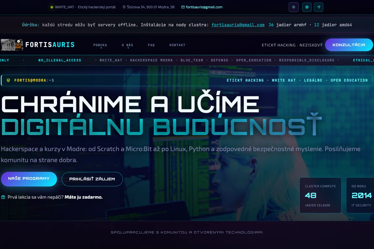 Fortis Auris, web od LUMA Creative