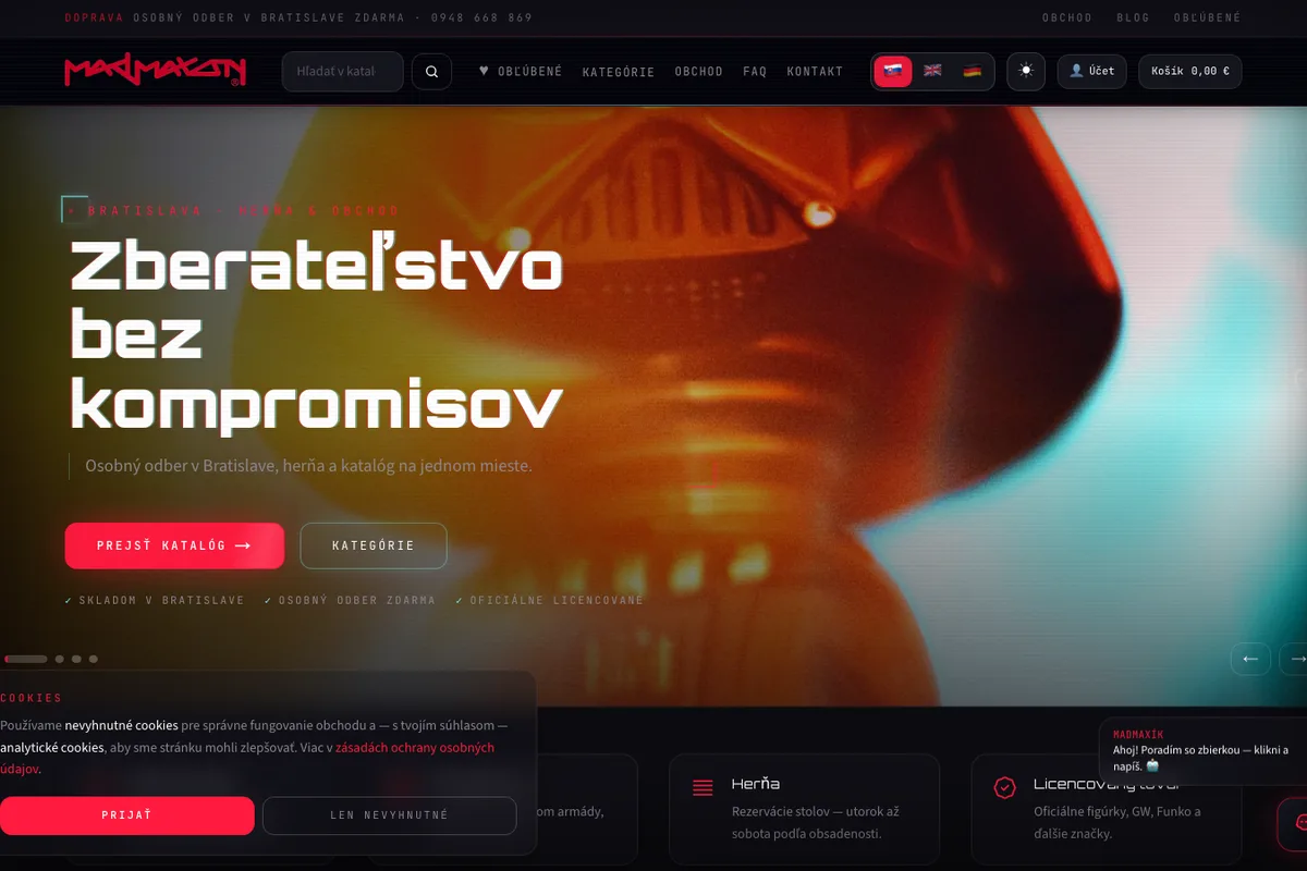 Mad Maxon, web od LUMA Creative